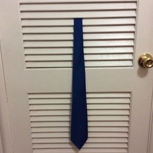 Blue tie.